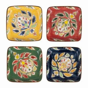 ASSIETTE CARR X4 ORCHILA 12X12