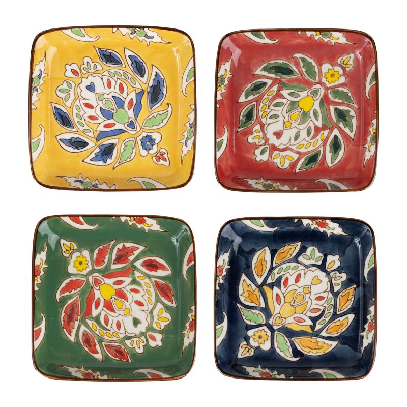 ASSIETTE CARR X4 ORCHILA 12X12